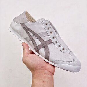 Onitsuka Tiger Mexico 66 Light Grey Canvas Sneakers